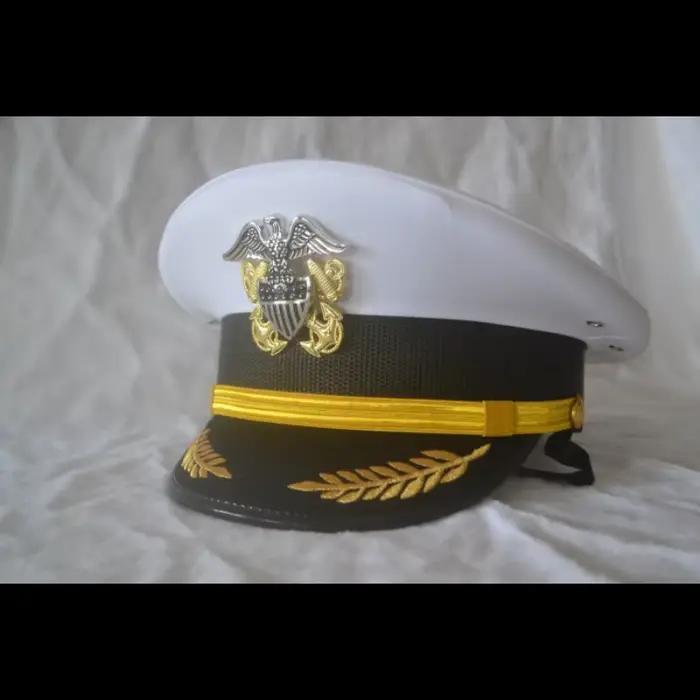 Casquette de marin blanche en coton avec visière pour hommes, style sport, résistante aux quatre saisons, idéale pour les voyages, les activités extérieures et les occasions festives