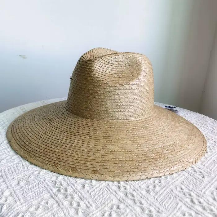 Chapeau de paille en raphia pour femmes style novelty protection solaire ajustement réglable occasion extérieure été automne