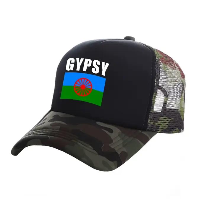 Rom Gypsy Romani camionneur casquettes hommes pays drapeau chapeau casquette de Baseball Cool été unisexe maille Net