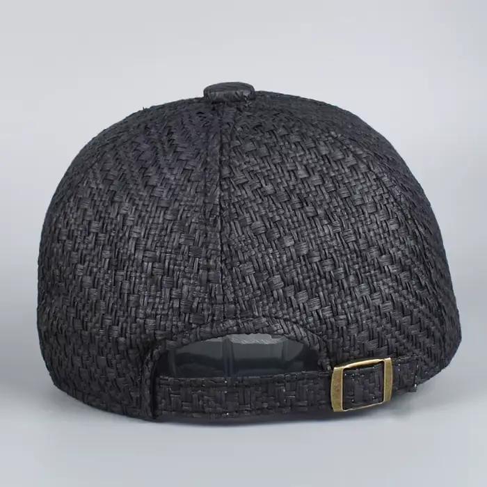 Casquette de baseball en paille unisexe protection solaire style sport pour hommes et femmes occasions décontractées été 2026
