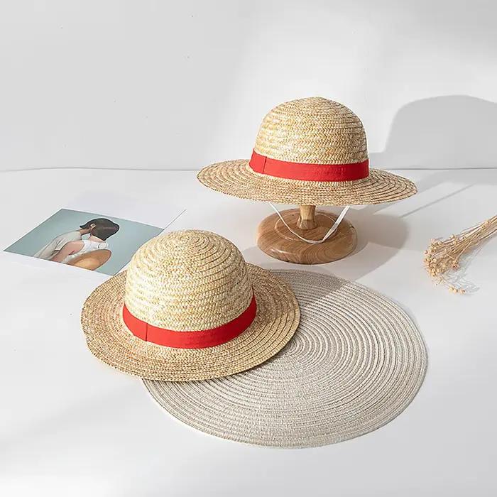 Chapeau de paille multifonctionnel Luffy Anime avec cordon