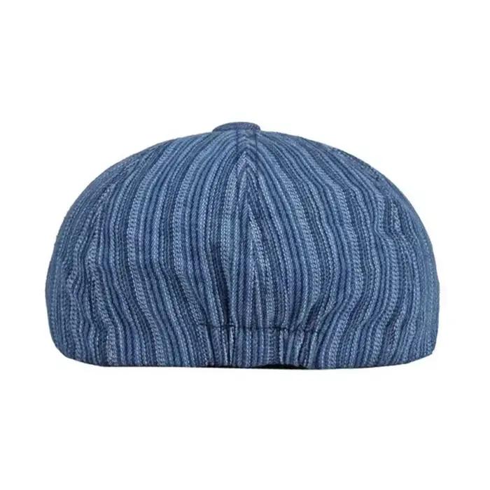 TOHUIYAN – Chapeau rayé en Denim délavé pour homme et femme