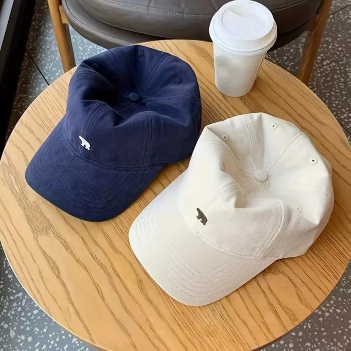 Chapeaux de baseball brodés d'ours polaire pour hommes et femmes