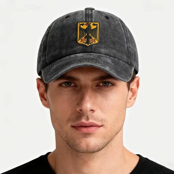 Casquette de baseball vintage Allemagne brodée pour hommes et femmes polyvalente toute l'année ocassions sportives et décontractées