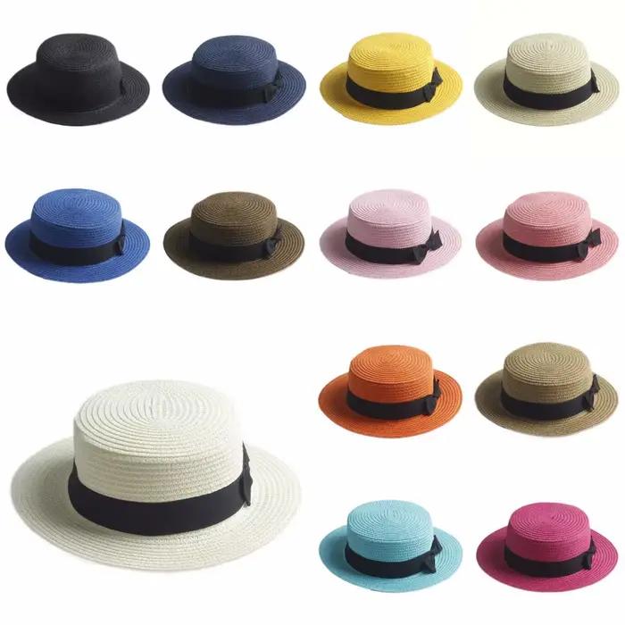 Immergez l'aube-Chapeau de paille d'été pour hommes et femmes
