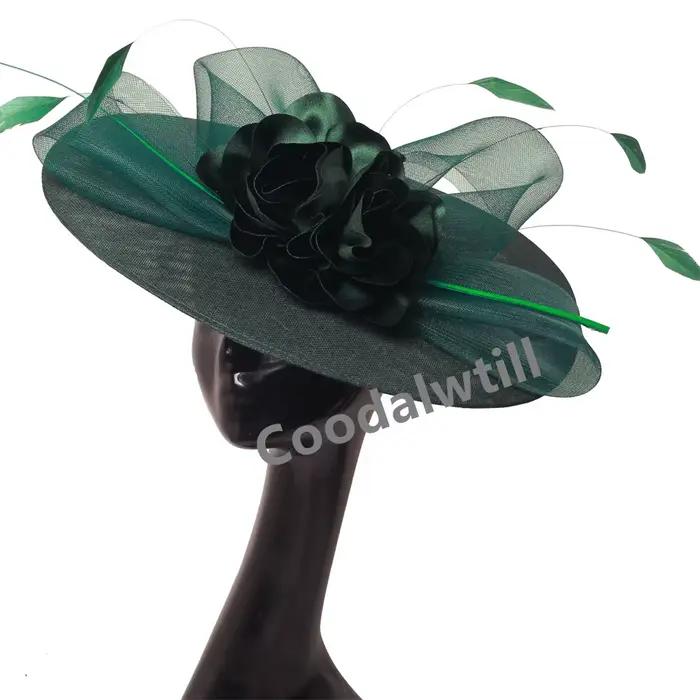 Femmes élégantes église Derby grand Chapeau fascinateur robe formelle