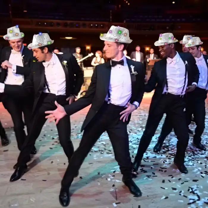 Fedora en paille lumineuse avec LED pour soirées disco, mariages, bals de danse et événements à thème