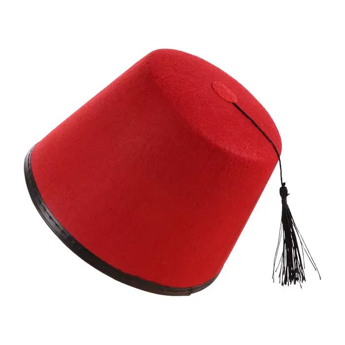 Chapeau Fez Rond Universel en Feutre