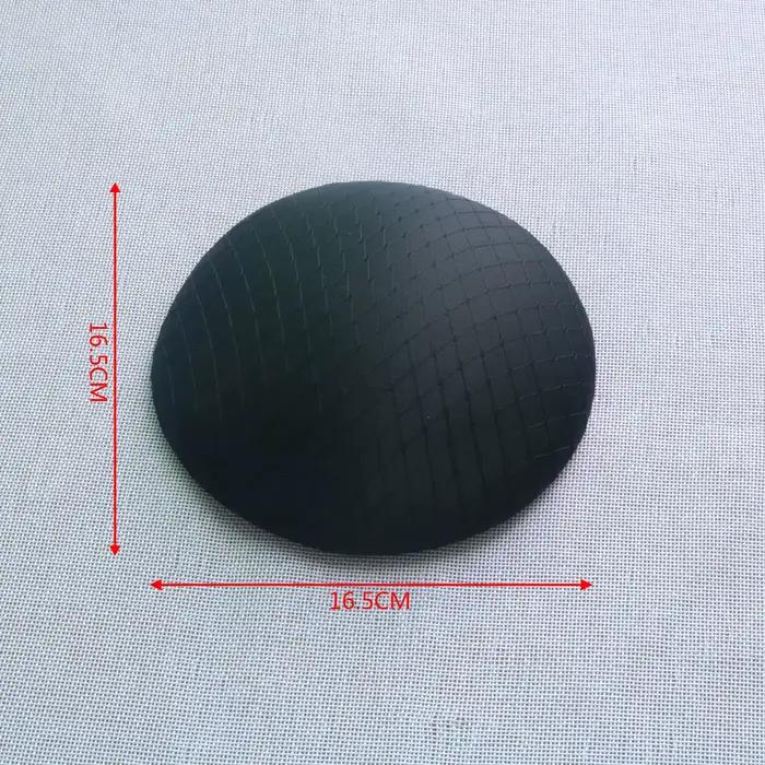 Base de chapeau circulaire mini en satin à motif quadrillé rose