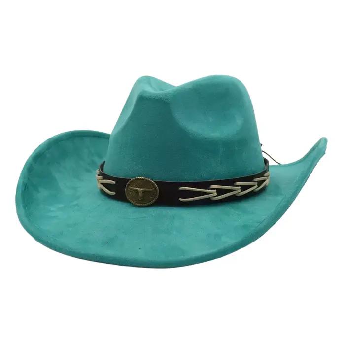 Chapeau haut-de-forme en daim pour femmes et hommes multifonction sportif style ethnique chapeau de soleil pour printemps été automne hiver occasions décontractées