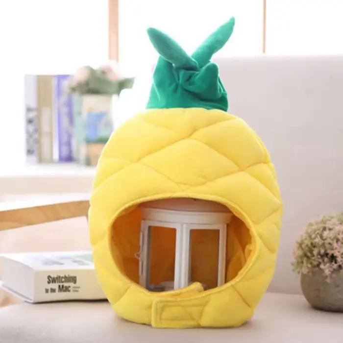 Chapeau en peluche fruits d'ananas drôle