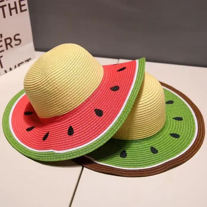 Chapeau seau de pastèque pour femmes