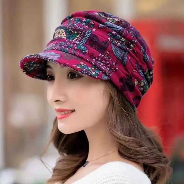 Femmes visière chapeau bonnet casquettes à bords courts