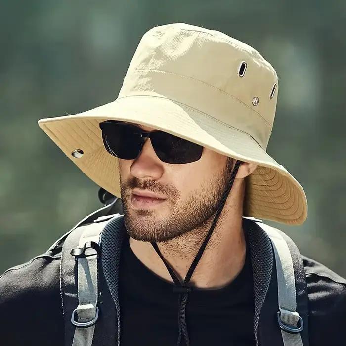 Nouveau chapeau de soleil à large bord pour homme