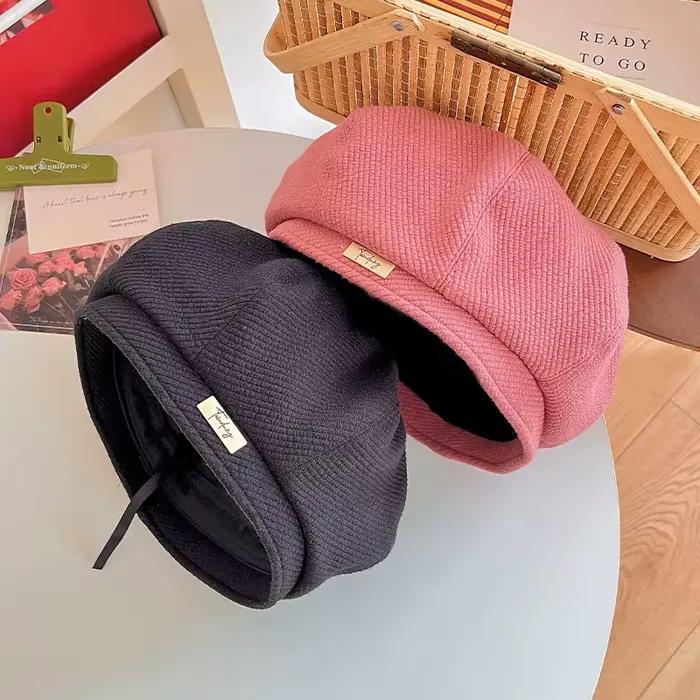 Casquettes octogonales décontractées pour femmes