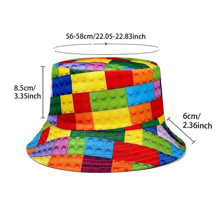 Chapeau de pêcheur personnalisé avec blocs de construction