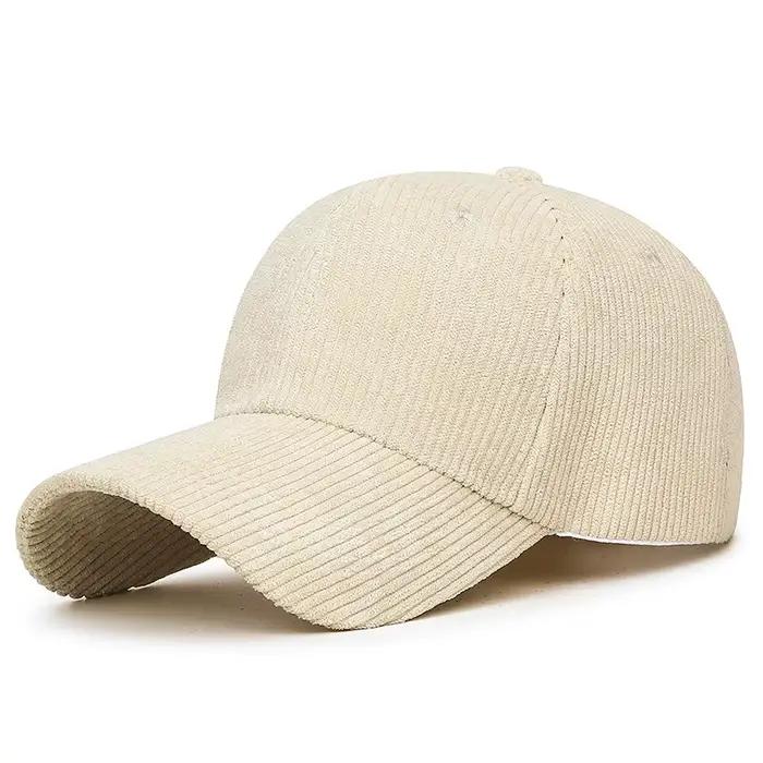 Casquette de baseball en velours côtelé – Snapback réglable