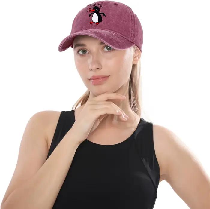 Nouveau Pingu Pinga pingouin TV impression casquettes de Baseball unisexe lavé Denim Noot papa casquette hommes femmes 100% coton visière Protection Snapback