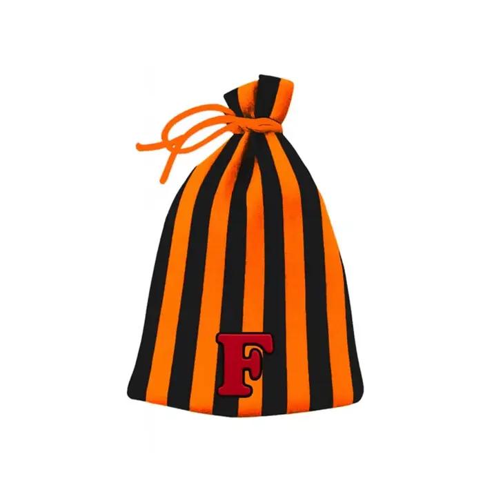 American college style couleur bloqué rayé brimless chapeau froid avec un design original