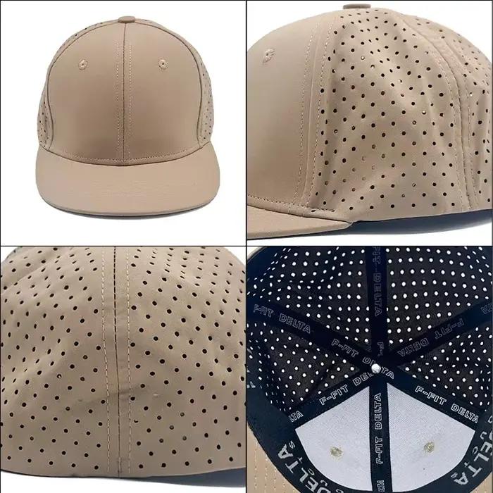 Logo personnalisé chapeau de Baseball à bord plat entièrement fermé pour femmes et hommes été en plein air Hip Hop casquette Snapback Gorras casquettes en maille imperméable