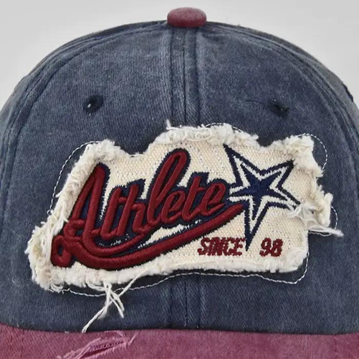 Athlète ​ Casquettes de Baseball délavées étoiles