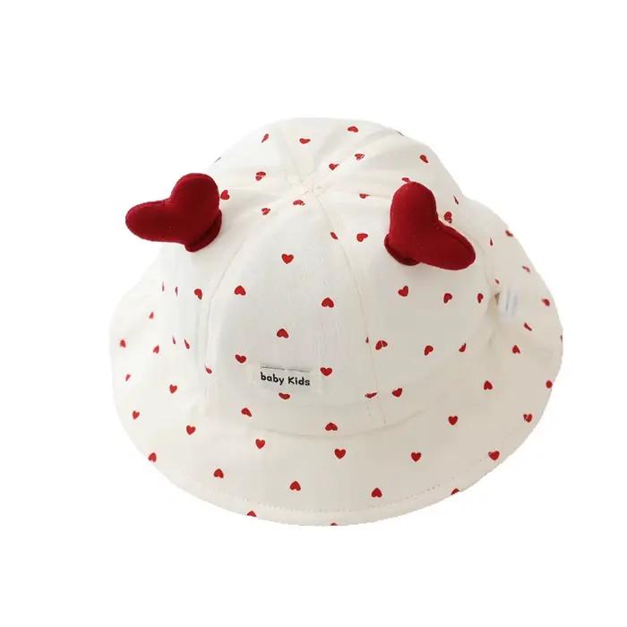Chapeau de soleil fin pour bébé fille 48 cm