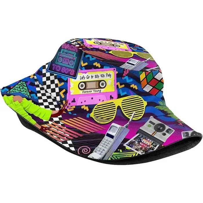 Chapeau bob rétro années 80 et 90, tenue de fête pour femmes et hommes
