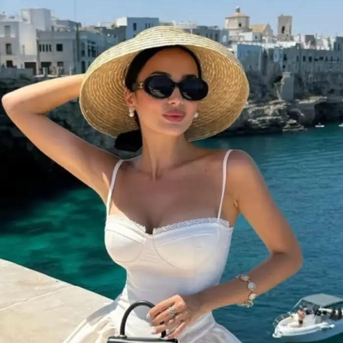 Nouveau Chapeau de Paille Tendance pour Femme