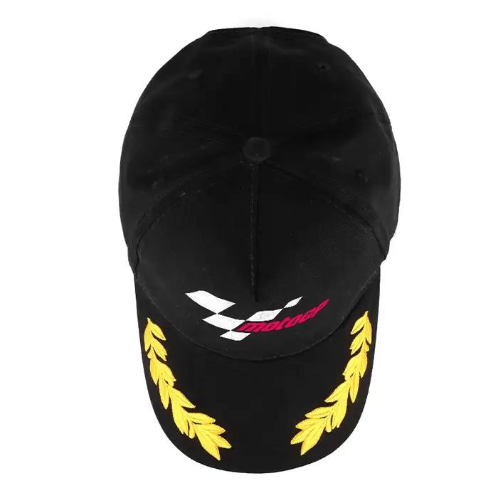 Casquette de baseball avec logo MOTOGP Racing et broderie de laurier jaune