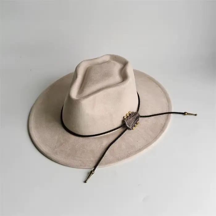 Chapeau de cowboy à visière pour femmes et hommes