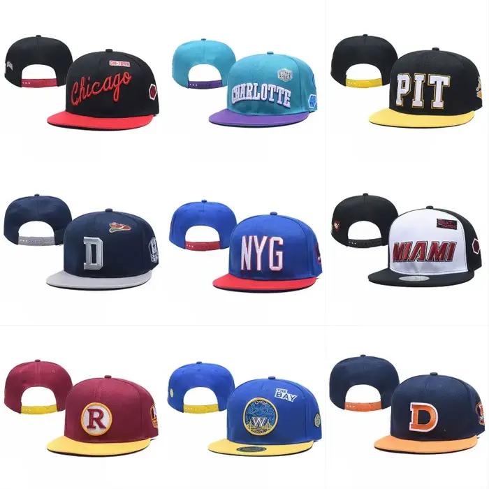 Casquette Hip-Hop bord plat réglable en coton polyester pour hommes occasionnels extérieurs et intemporel style sportif