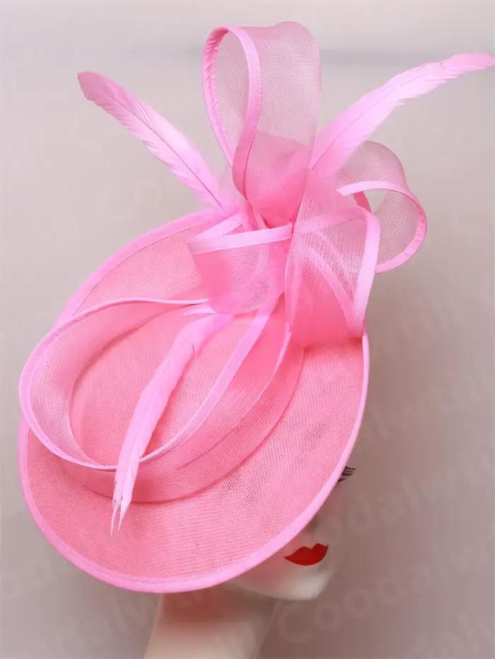 Élégant Fascinator église Mariage Chapeau femmes Derby Kentucky casque plume Femme