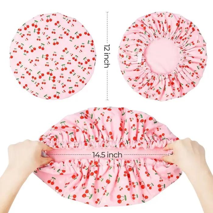 Bonnet de douche imperméable 3 en 1 pour femmes