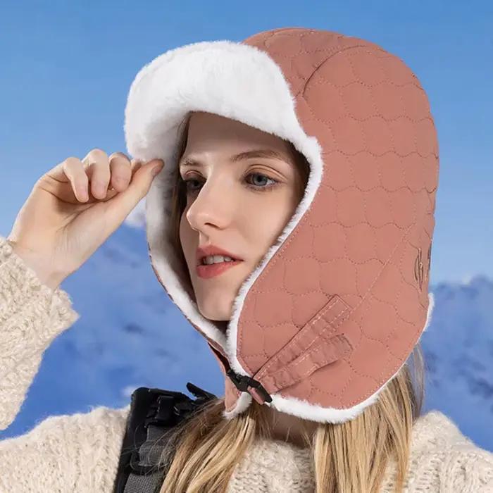 Chapeau russe doublure de fourrure douce trappeur casquette à rabat coupe-vent automne hiver chapeaux pour hommes