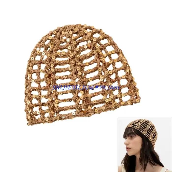 Chapeau tricoté en maille de coton unisexe sport polyvalent pour homme femme occasions décontractées été soleil