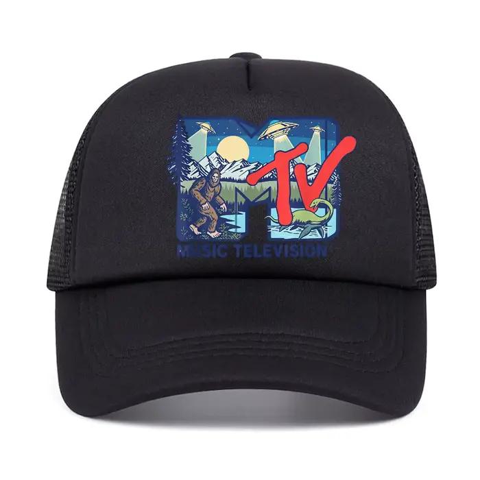 Casquette de baseball unisexe rock hip hop mtv motifs bigfoot ovni extraterrestres nessie pour adultes quatre saisons style sport matériaux coton