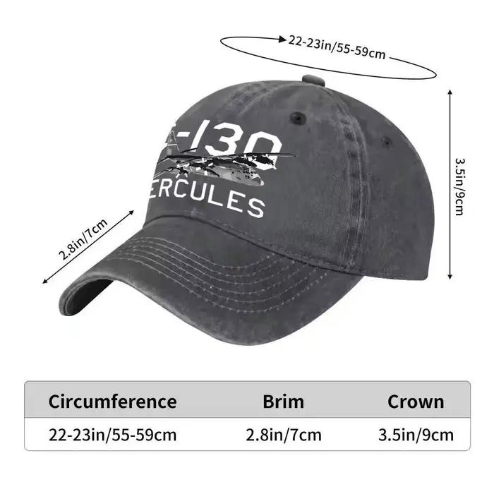 Casquette avec logo d'avion C-130 Hercules