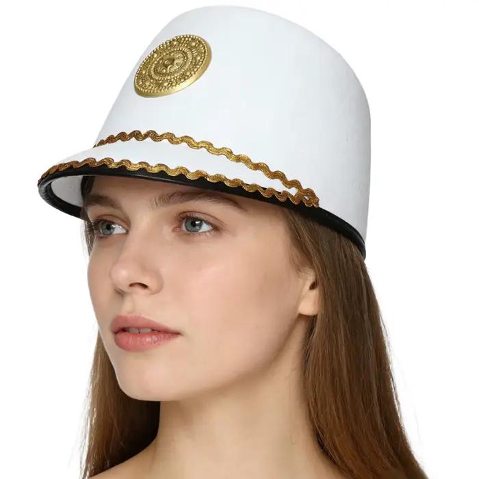 Chapeau de soldat militaire unisexe en feutre pour adultes et enfants, Halloween, spectacle de cirque, accessoires de fête, cosplay