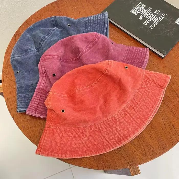 Chapeau de pêcheur rétro délavé pour couples