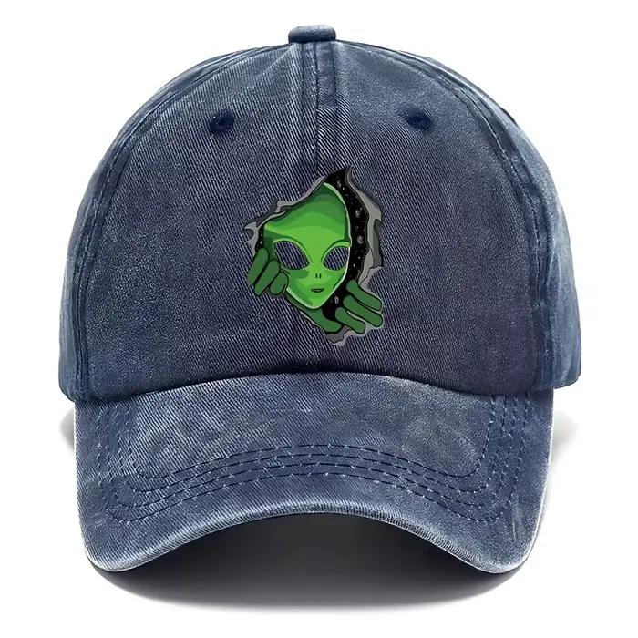 Casquette de baseball à motifs extraterrestres réglable pour hommes et femmes