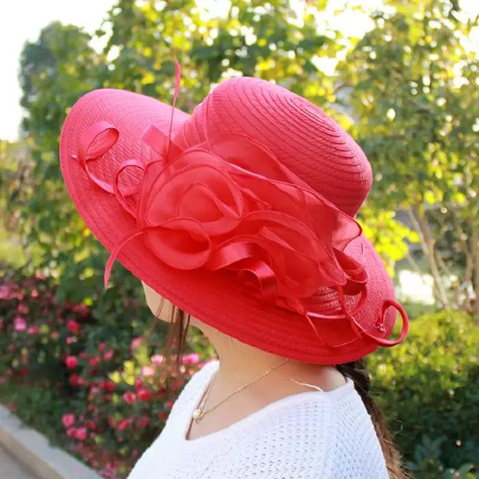 Chapeau d'église en maille pour femmes