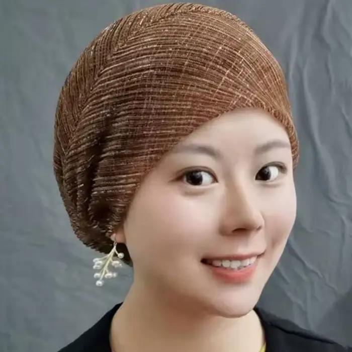 Chapeaux turban en dentelle pour femmes