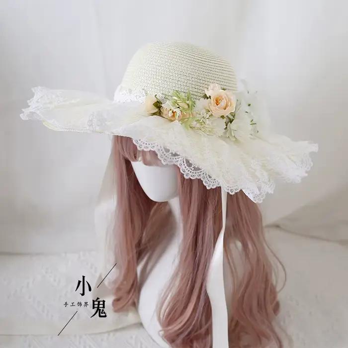 Chapeau de Protection solaire Lolita fait à la main