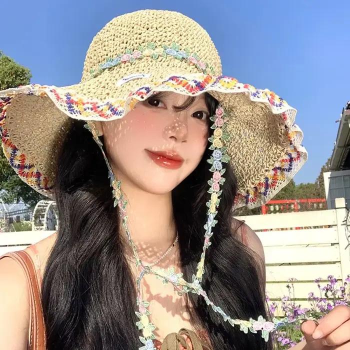 Chapeau de paille élégant pour femme