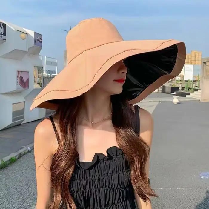 Chapeau de soleil pliable pour femmes
