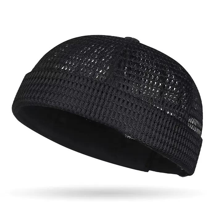Chapeau en maille respirante sans bord melon polyvalent pour homme et femme pour les quatre saisons et les occasions extérieures