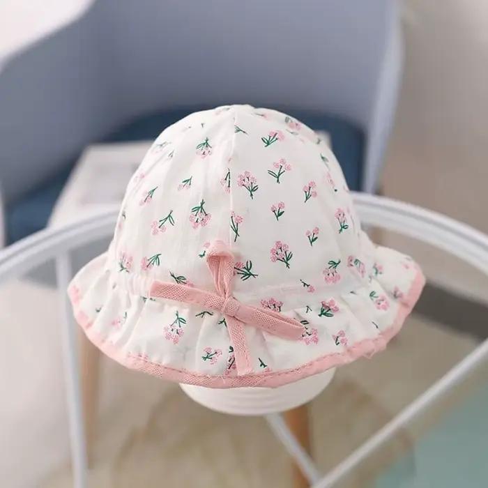 Chapeau de bébé léger respirant protection UV nœud élégant visières larges réglables occasions spéciales nouveau-né enfant