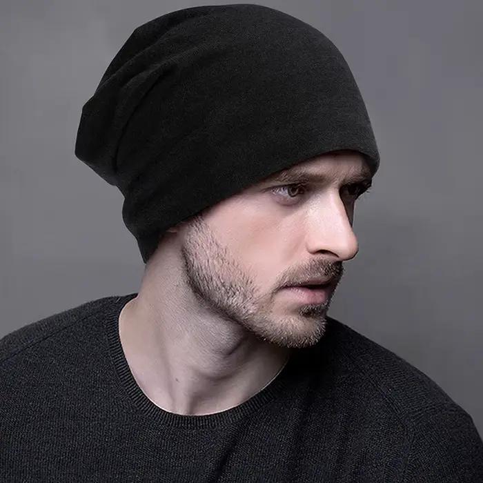 Bonnets amples en coton pour hommes