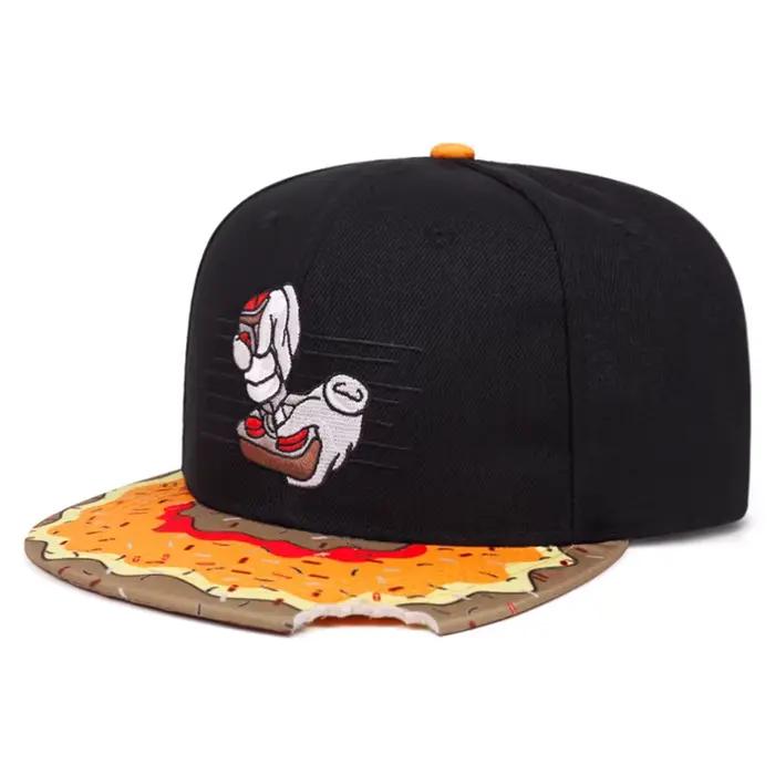 Casquette hip hop tendance 2026 style sport polyester brodé manette de jeu donut skate pare-soleil bord plat occassionnels adultes four seasons