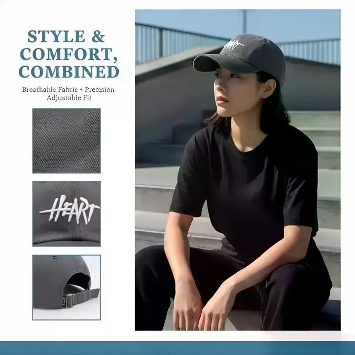 Casquette de baseball brodée délavée pour hommes et femmes